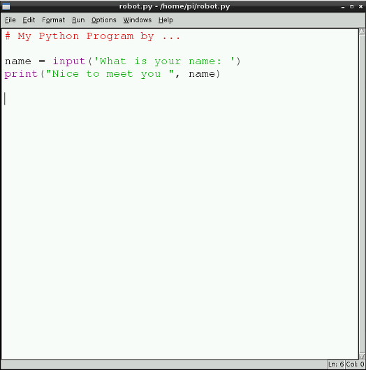 파이썬 프로그램 실행