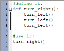 defining turn right