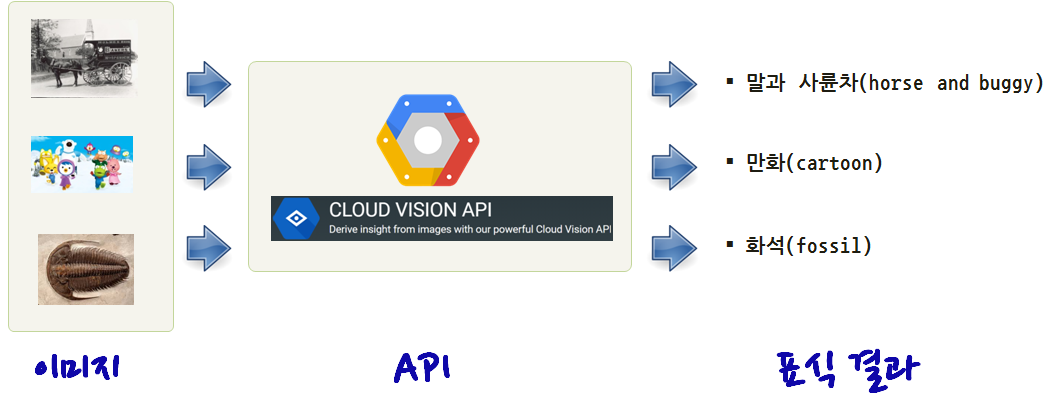 구글 비젼 API 표식